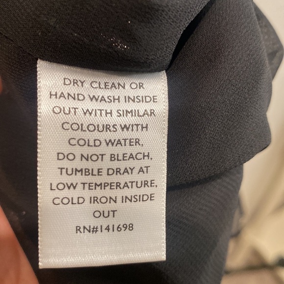 Lini Mini Dress Sleeveless with Ruffle Waist Black and Gold - Small - Picture 11 of 12